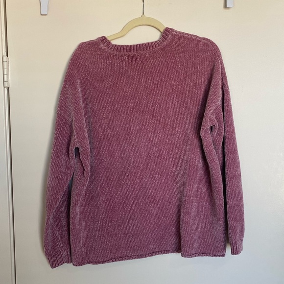 Dusty Pink Chenille Sweater - Picture 2 of 4